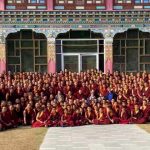 Mindrolling monks gather for a Losar photo.