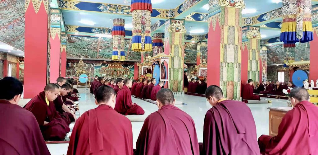 At Mindrolling Monastery, prayers and aspirations are offered at the passing of Lodi Gyari Rinpoche