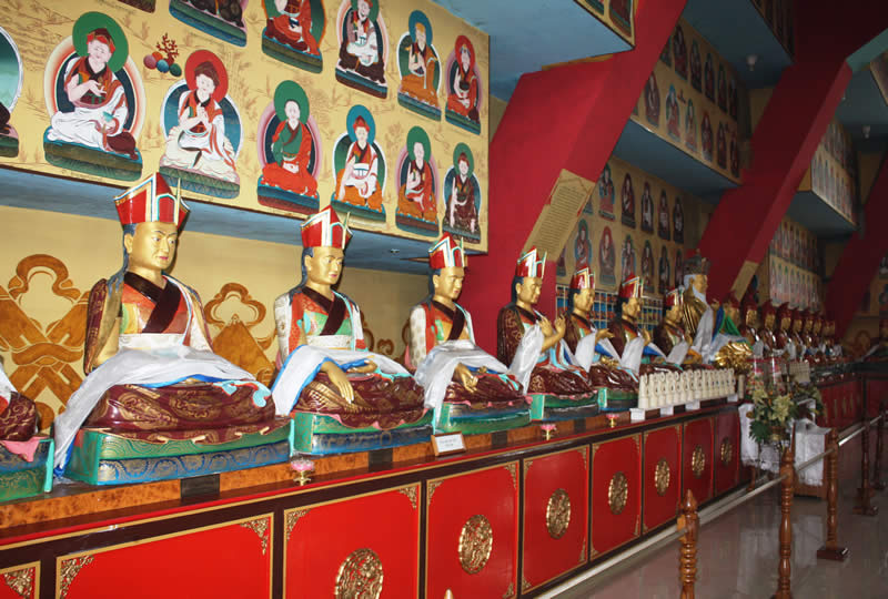 Padmasambhava Shrine Room in the Great Stupa at Mindrolling