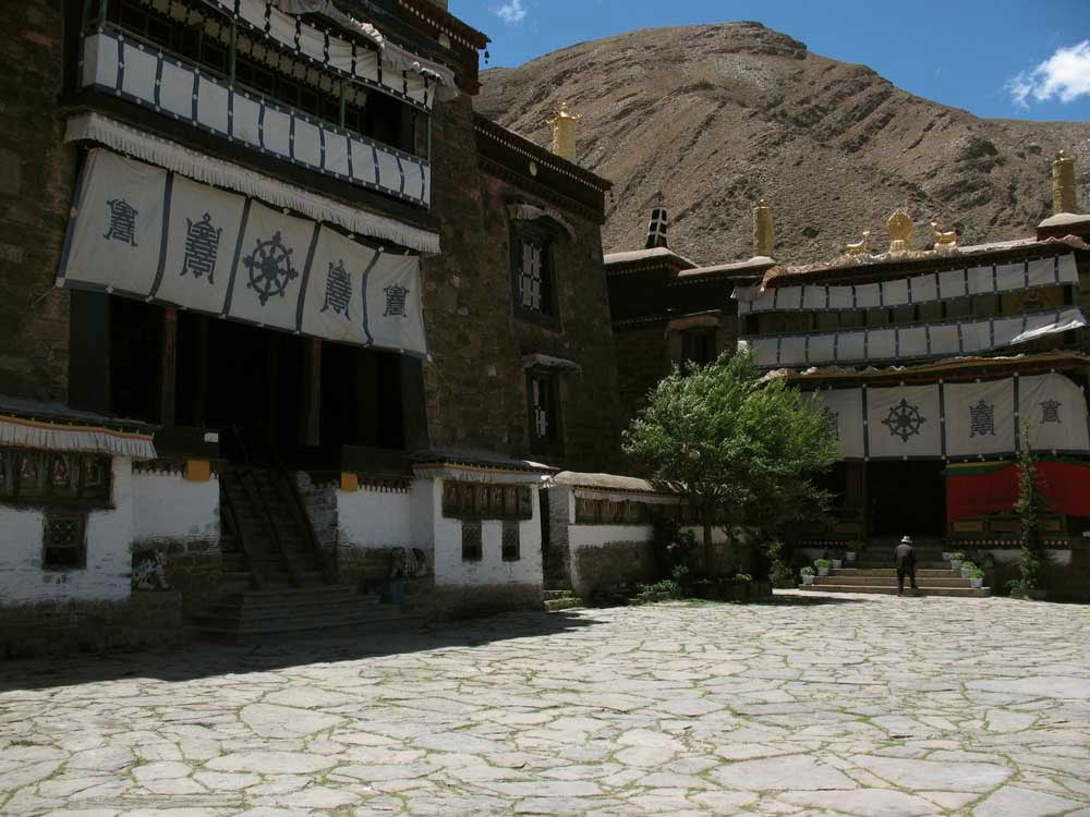 Mindrolling Monastery in the Drachi Valley of Tibet