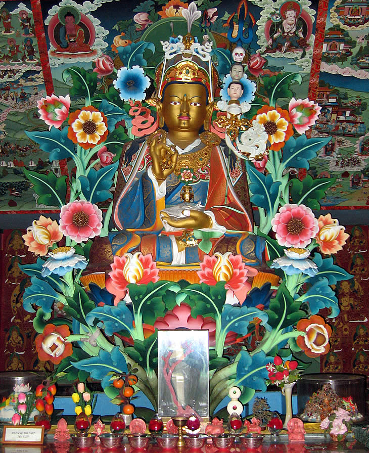 Padmasambhava Shrine Room in the Great Stupa at Mindrolling